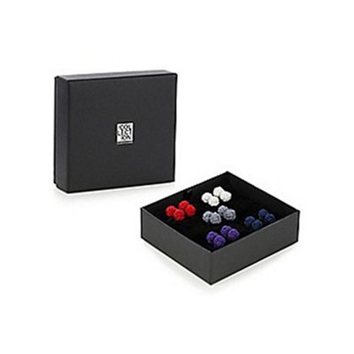 Pack of five knot cufflinks in a gift box